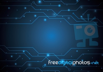 Technology Abstract Circuit Background With Copy-space  Il Stock Image