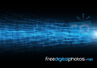 Technology Abstract Future Innovation Rectangle Stripe Stock Image