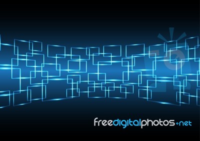 Technology Abstract Future Innovation Rectangle Stripe Backgroun… Stock Image