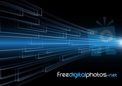 Technology Abstract Future Innovation Rectangle Stripe Backgroun… Stock Image