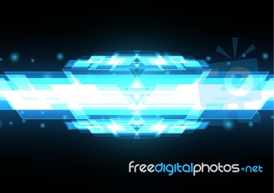 Technology Abstract Light Rectangle Stripe Background Stock Image