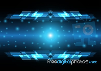 Technology Abstract Light Rectangle Stripe Background Stock Image