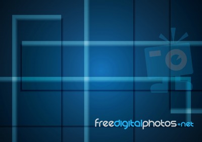 Technology Abstract Rectangle  Background Stock Image