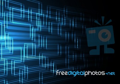 Technology Abstract Rectangle  Background Stock Image