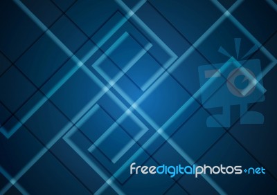 Technology Abstract Rectangle  Background Stock Image