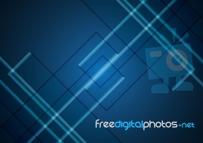 Technology Abstract Rectangle  Background Stock Image