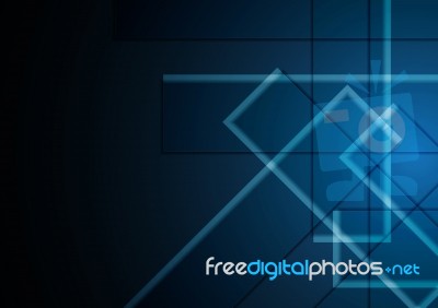 Technology Abstract Rectangle  Background Stock Image