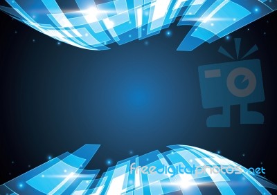 Technology Abstract Stripe Background Copy-space  Illustra Stock Image