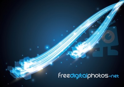 Technology Abstract Stripe Background Copy-space  Illustra Stock Image