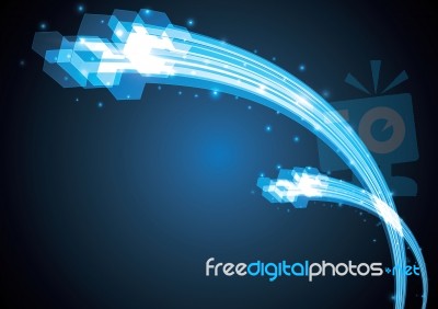 Technology Abstract Stripe Background Copy-space  Illustra Stock Image