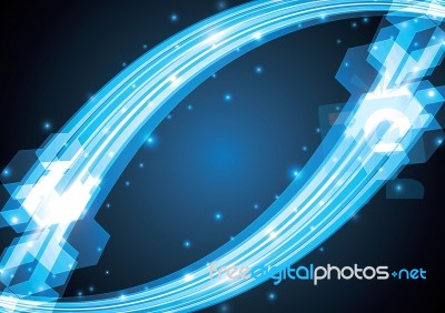 Technology Abstract Stripe Background Copy-space  Illustra Stock Image