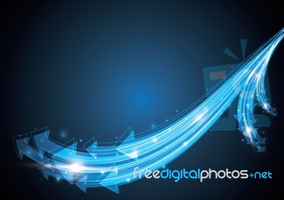 Technology Abstract Stripe Background Copy-space  Illustra Stock Image