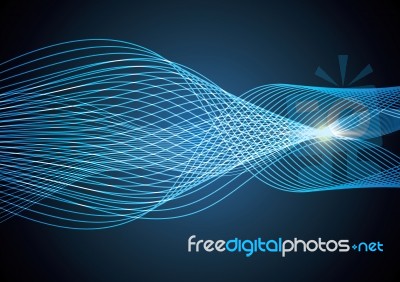 Technology Abstract Stripe Background  Illustration Stock Image