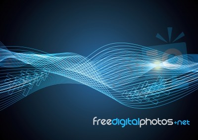 Technology Abstract Stripe Background  Illustration Stock Image