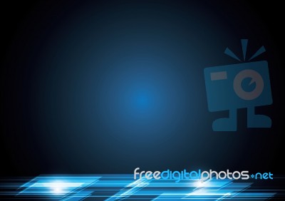 Technology Abstract Stripe Background With Copy-space  Ill Stock Image