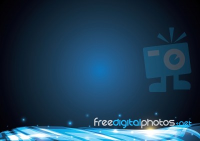 Technology Abstract Stripe Background With Copy-space  Ill Stock Image