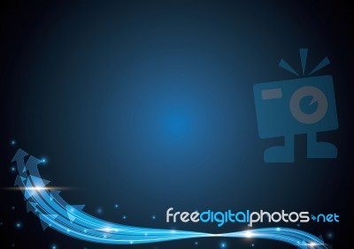 Technology Abstract Stripe Background With Copy-space  Ill Stock Image