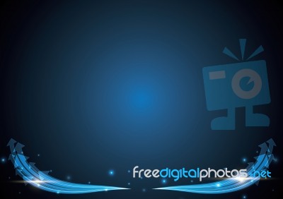 Technology Abstract Stripe Background With Copy-space  Ill Stock Image