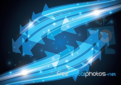 Technology Abstract Stripe Background With Copy-space  Ill Stock Image