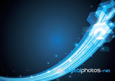 Technology Abstract Stripe Background With Copy-space  Ill Stock Image