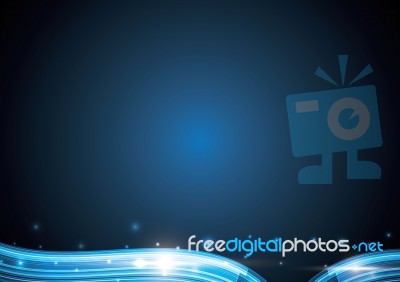 Technology Abstract Stripe Background With Copy-space  Ill Stock Image