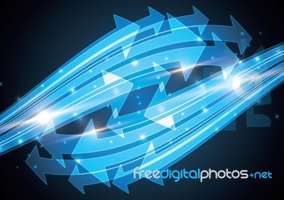 Technology Abstract Stripe Background With Copy-space  Ill Stock Image