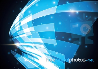 Technology Abstract Stripe Background With Copy-space  Ill Stock Image