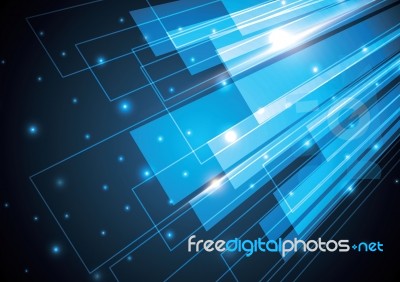 Technology Abstract Stripe Background With Copy-space  Ill Stock Image