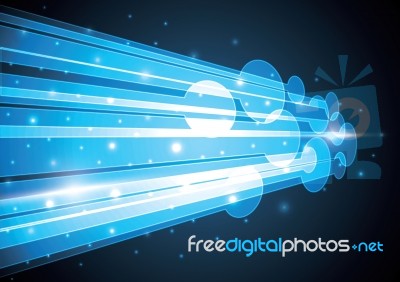 Technology Abstract Stripe Background With Copy-space  Ill Stock Image