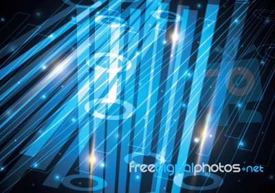 Technology Abstract Stripe Background With Copy-space  Ill Stock Image