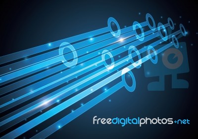 Technology Abstract Stripe Background With Copy-space  Ill Stock Image