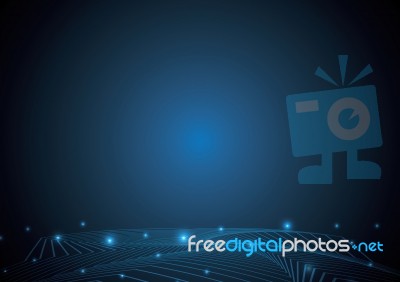 Technology Abstract Stripe Background With Copy-space  Ill Stock Image