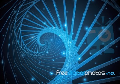 Technology Abstract Stripe Background With Copy-space  Ill Stock Image