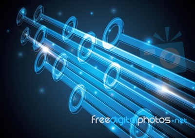 Technology Abstract Stripe Background With Copy-space  Ill Stock Image