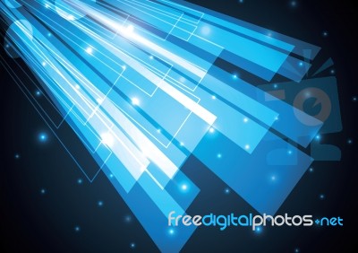 Technology Abstract Stripe Background With Copy-space  Ill Stock Image