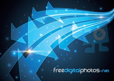 Technology Abstract Stripe Background With Copy-space  Ill Stock Image