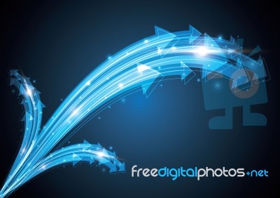 Technology Abstract Stripe Background With Copy-space  Ill Stock Image