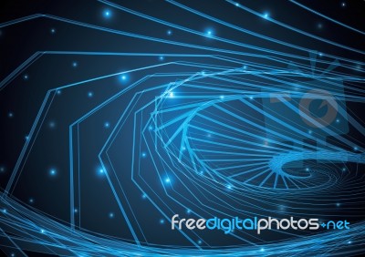 Technology Abstract Stripe Background With Copy-space  Ill Stock Image