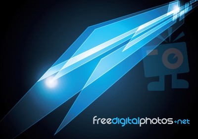 Technology Abstract Stripe Background With Copy-space  Ill Stock Image