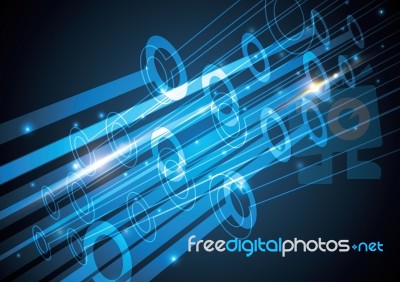 Technology Abstract Stripe Background With Copy-space  Ill Stock Image