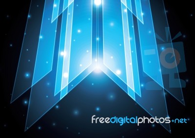 Technology Abstract Stripe Background With Copy-space  Ill Stock Image