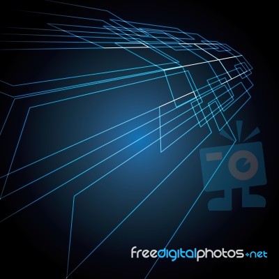 Technology Abstract Stripe Background With Copy-space  Ill Stock Image