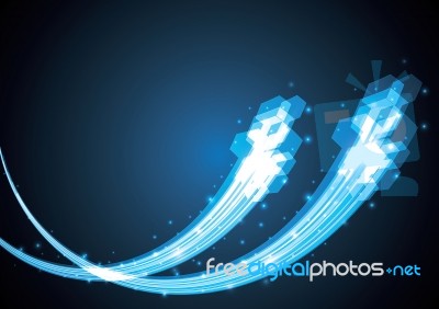 Technology Abstract Stripe Background With Copy-space  Ill Stock Image