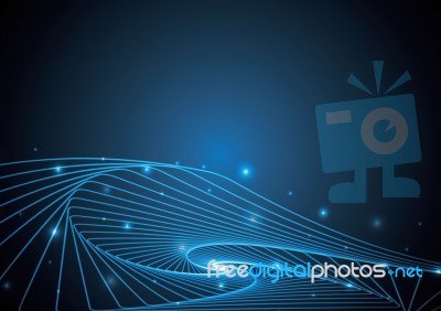 Technology Abstract Stripe Background With Copy-space  Ill Stock Image