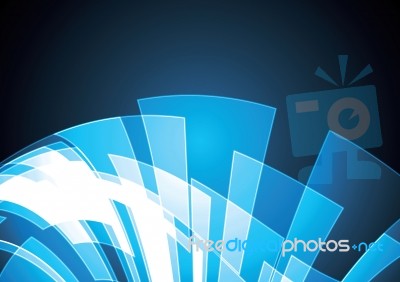 Technology Abstract Stripe Background With Copy-space  Ill Stock Image