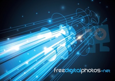 Technology Abstract Stripe Background With Copy-space  Ill Stock Image