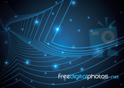 Technology Abstract Stripe Background With Copy-space  Ill Stock Image