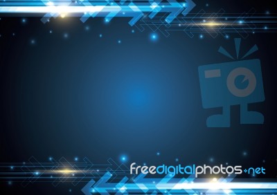 Technology Abstract Stripe Background With Copy-space  Ill Stock Image