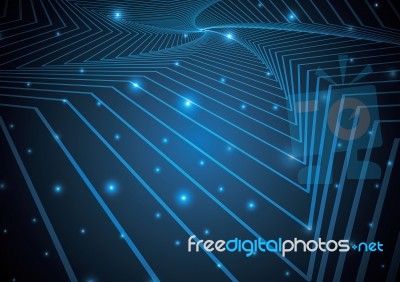 Technology Abstract Stripe Background With Copy-space  Ill Stock Image