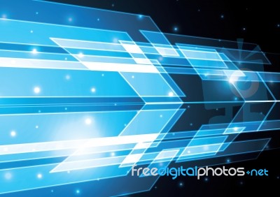 Technology Abstract Stripe Background With Copy-space  Ill Stock Image